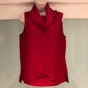Rachel Zoe silky red blouse